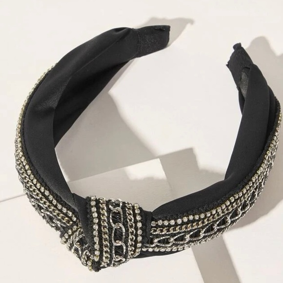 Rhinestone and Chain Decor Jeweled headbands - Picture 2 of 4